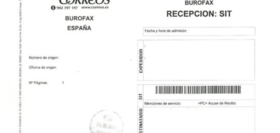 LA NOTIFICACIÓN DE DESPIDO SE REPUTA COMO VÁLIDA AUN CUANDO CONSTA QUE EL BUROFAX HA RESULTADO”NO ENTREGADO POR SOBRANTE”